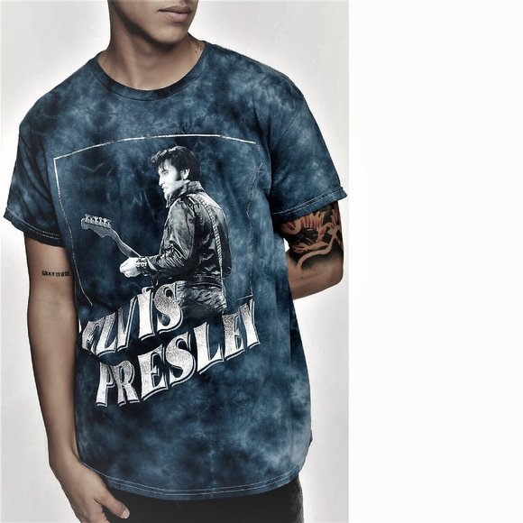 Elvis Presley Other - Elvis Presley The King of Rock Tie Dye Official T-Shirt L fits XL NWT